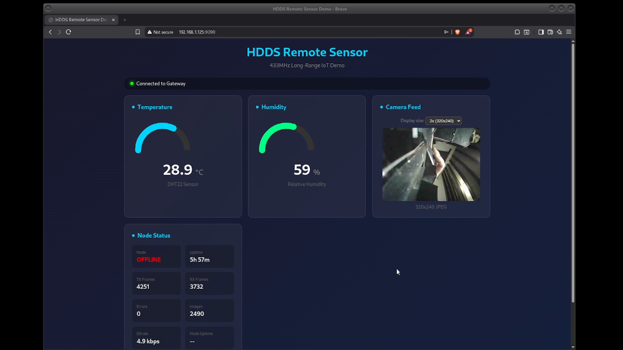 Capteur distant HDDS